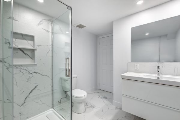Basement Bathroom Installation in Meridian